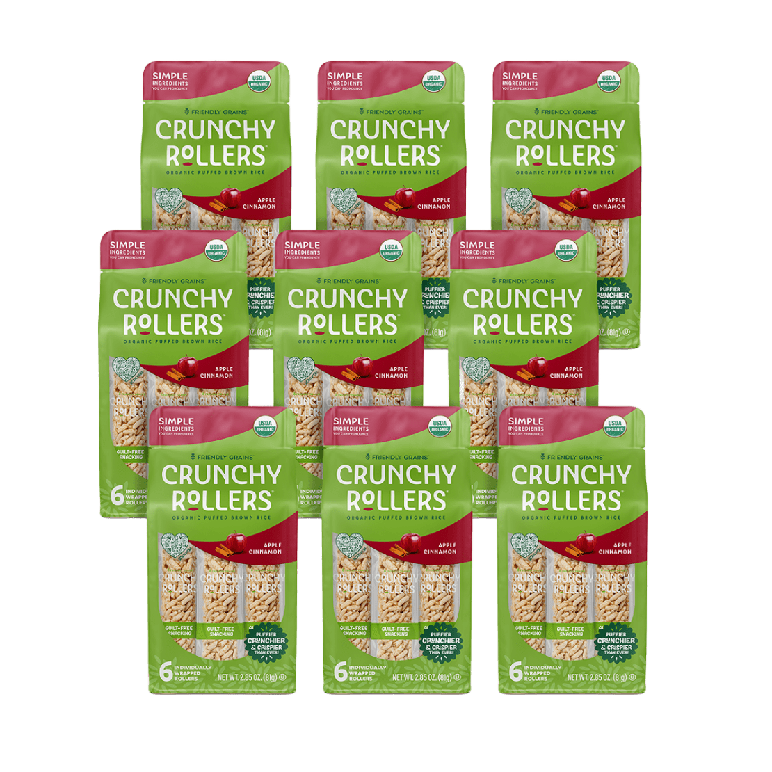 Apple Cinnamon Crunchy Rollers