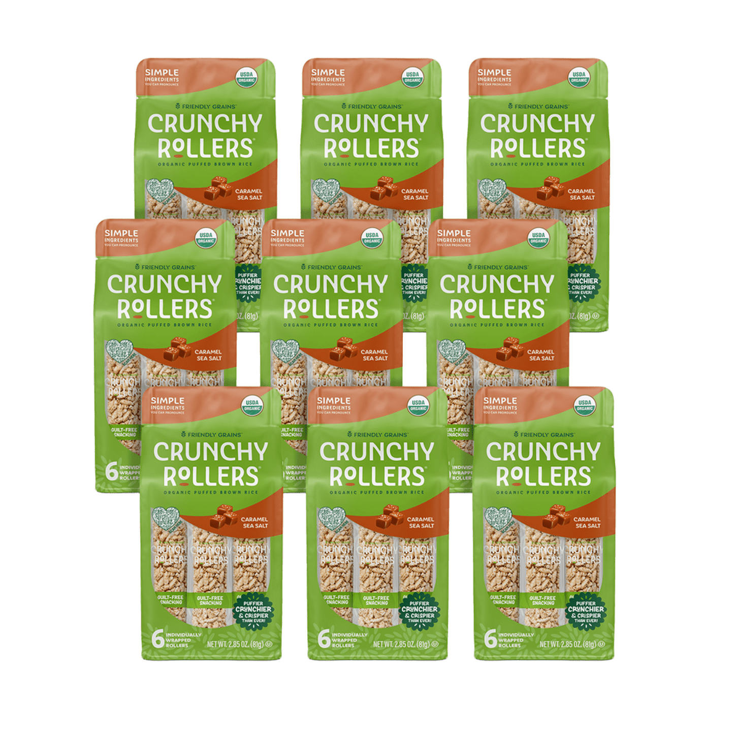 Caramel Sea Salt Crunchy Rollers