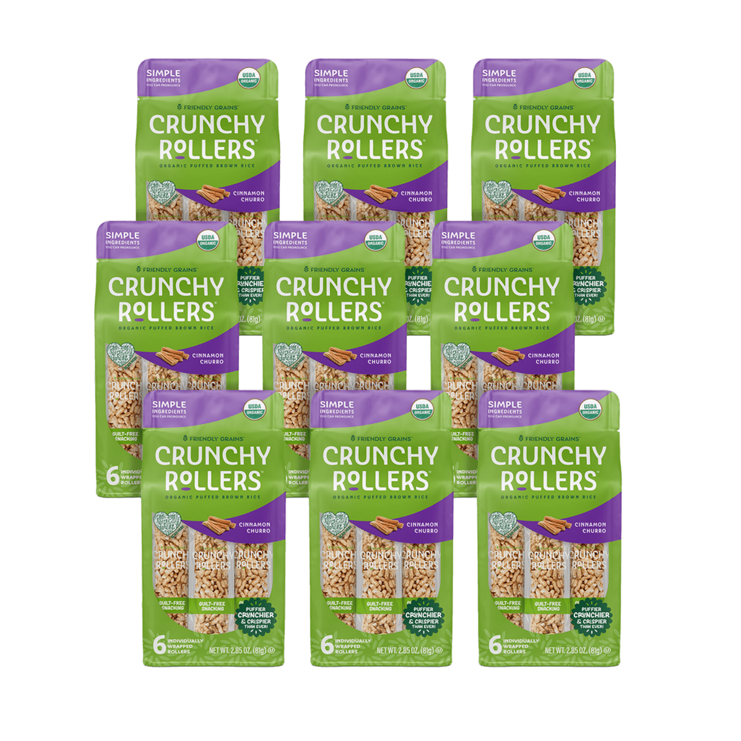 Cinnamon Churro Crunchy Rollers