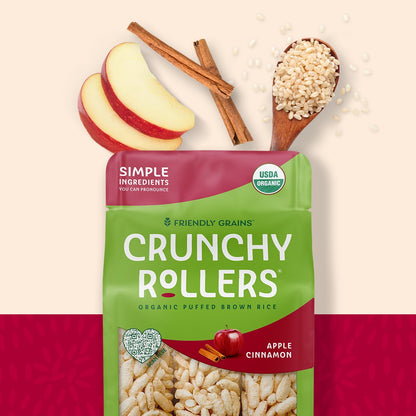Friendly Grains Crunchy Rollers Apple Cinnamon