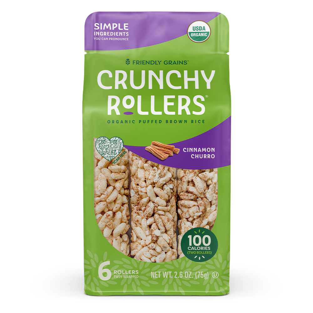 Friendly Grains Crunchy Rollers Cinnamon Churro