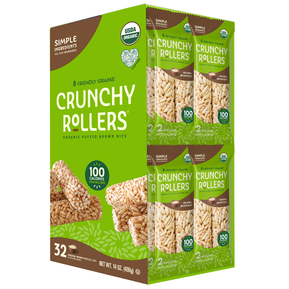 Friendly Grains Crunchy Rollers Original Brown Rice Family Size