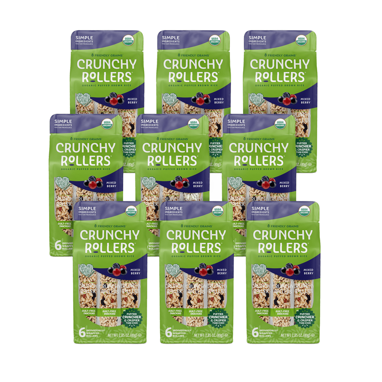 Mixed Berry Crunchy Rollers