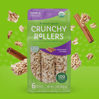 Friendly Grains Crunchy Rollers Cinnamon Churro