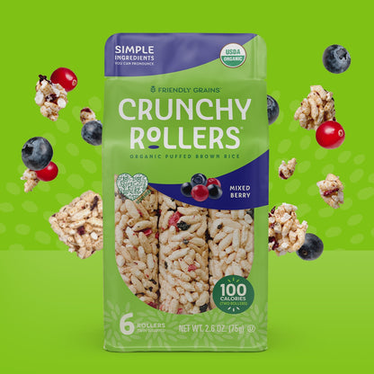 Friendly Grains Crunchy Rollers Mixed Berry